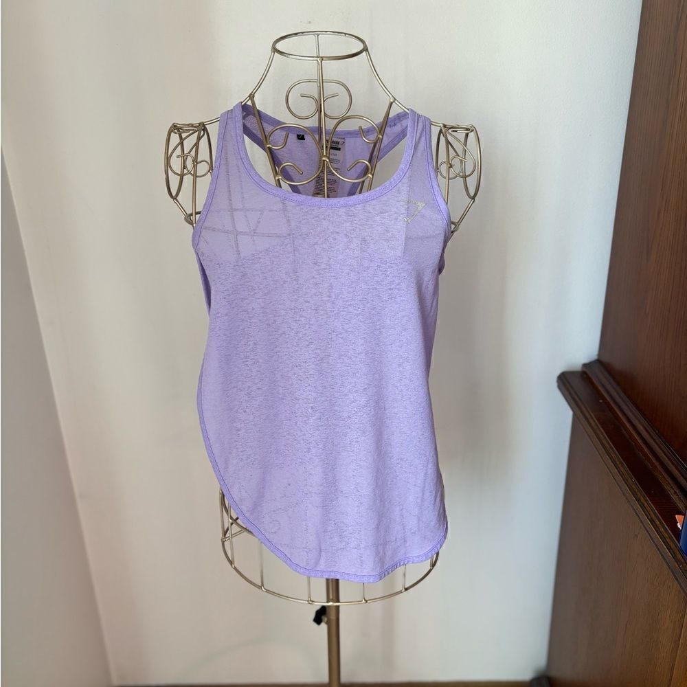 Gymshark Open Side Tank Top Womens XS Purple Racerback Workout Top